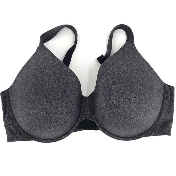 AMBRIELLE Everyday FULL COVERAGE Underwired Padded Gray Size 44DDD Full figure - Picture 1 of 7